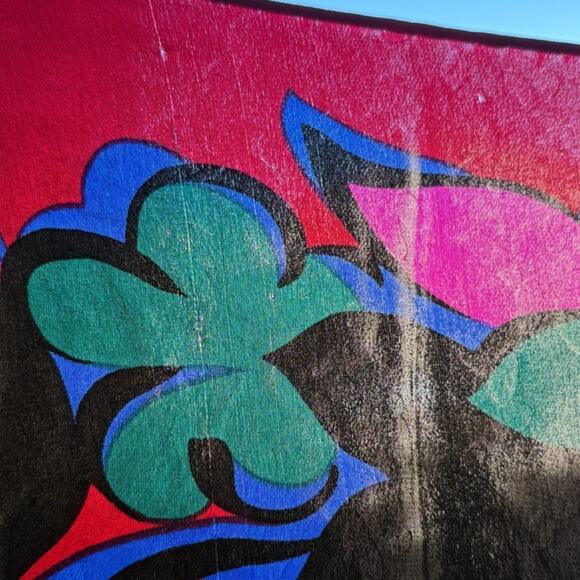 YSL Maximalist Vintage Large Square Silk Scarf with Bird in Flight - Minor Flaws - Picture 11 of 12